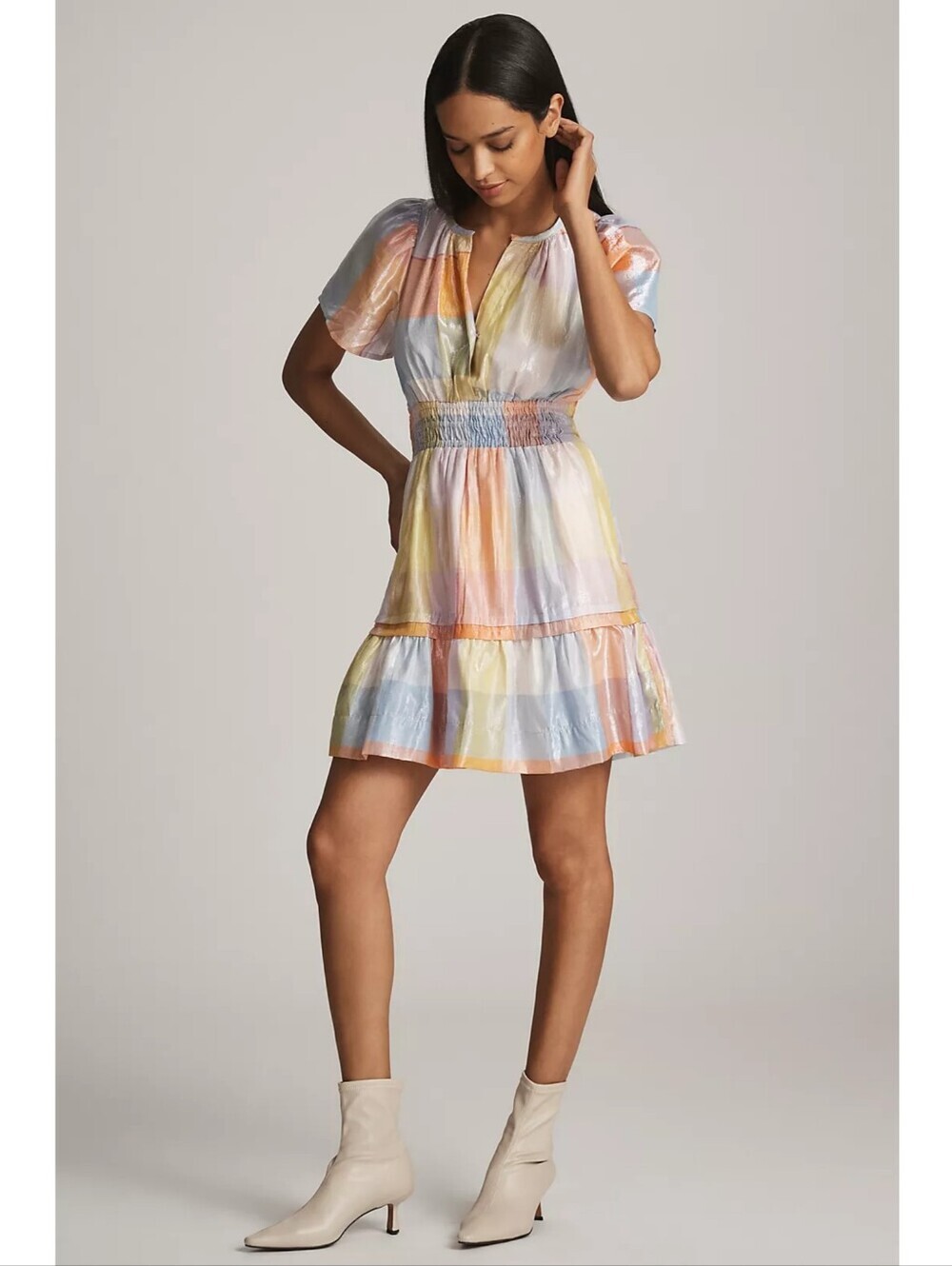Anthropologie Somerset Mini Metallic Dress Size XS